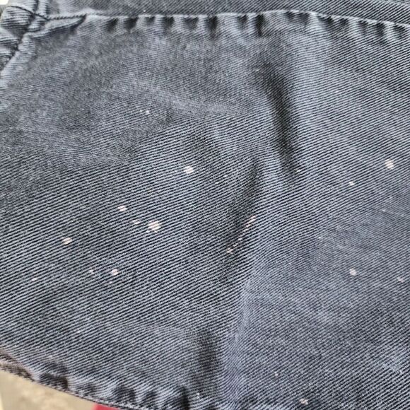 Vintage Versace Jeans Couture Jeans Womens Straight Leg Distressed Black  Defect - Picture 9 of 11